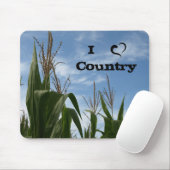 Tapis De Souris J'aime le pays (Avec souris)