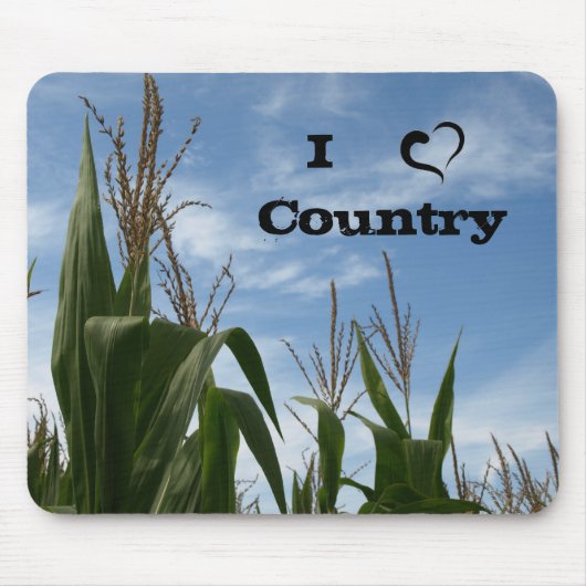 Tapis De Souris J'aime le pays (Devant)