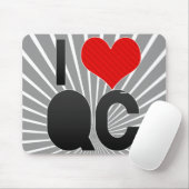 Tapis De Souris J'aime le QC (Avec souris)