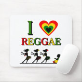 Tapis De Souris J'aime le reggae (Avec souris)