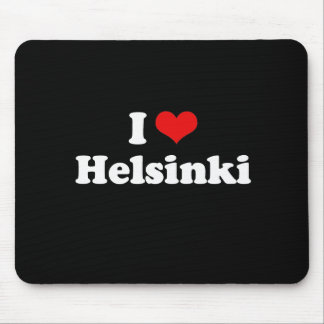 Tapis De Souris J'aime le T-shirt de blanc de T-shirt de Helsinki
