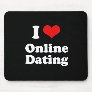 Tapis De Souris J'aime le T-shirt en ligne de datation