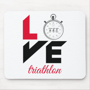 Tapis De Souris J'aime le triathlon