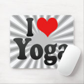 Tapis De Souris J'aime le yoga (Avec souris)