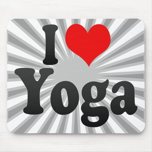 Tapis De Souris J'aime le yoga (Devant)