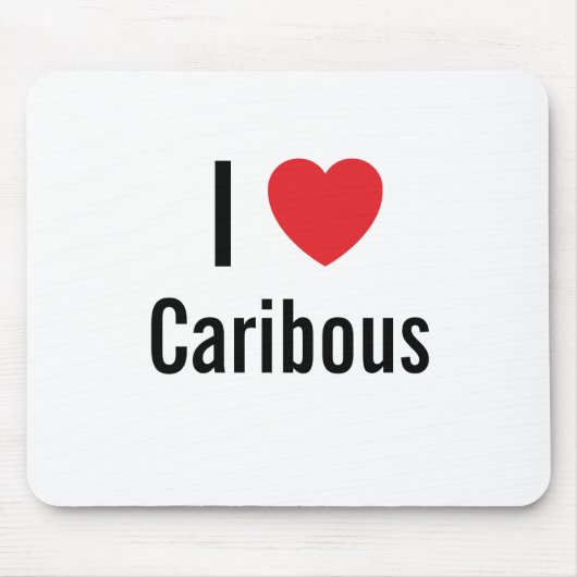 Tapis De Souris J'aime les Caraïbes (Devant)