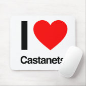 Tapis De Souris j'aime les castagnettes (Avec souris)
