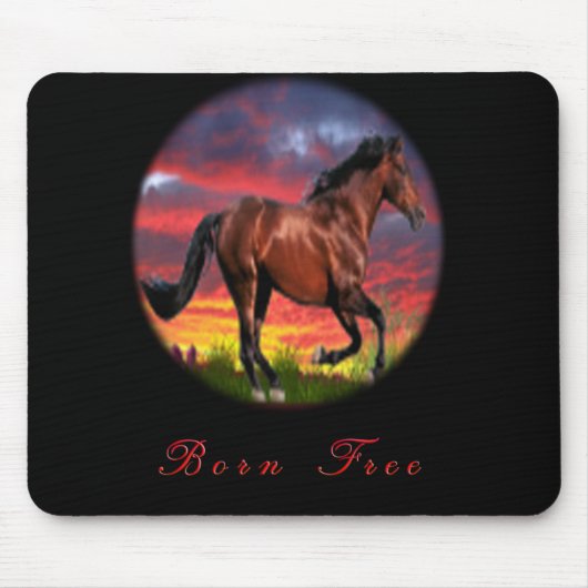 Tapis De Souris J'aime les chevaux (Devant)