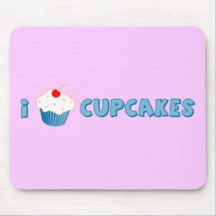 Tapis De Souris J'Aime Les Cupcakes