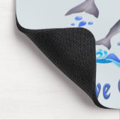Tapis De Souris J'aime les dauphins (Coin)