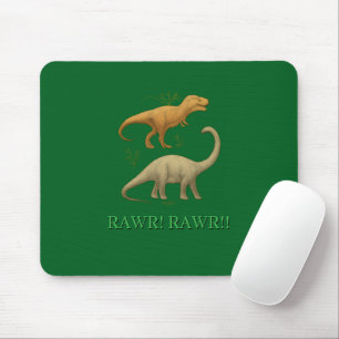 Tapis de Souris - J'Aime les Dinosaures Rawr Rawr