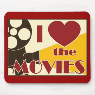 Tapis De Souris J'aime les films
