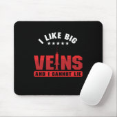 Tapis De Souris J'Aime Les Grosses Veines Phlebotomie Phlebotomist (Avec souris)