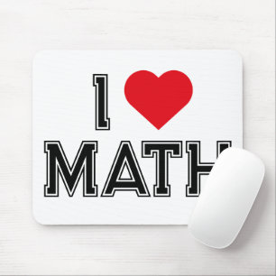 Tapis De Souris J'aime les maths vintage rétro maths