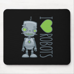 Tapis De Souris J'aime les robots