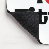 Tapis De Souris J'aime les seins (Coin)