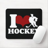 TAPIS DE SOURIS J'AIME L'HOCKEY MOUSEPAD (Avec souris)