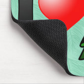 Tapis De Souris J'aime Linnies vert (Coin)