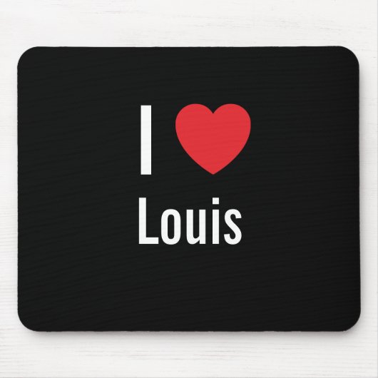 Tapis De Souris J'aime Louis (Devant)