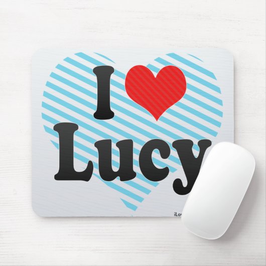 Tapis De Souris J'aime Lucy (Avec souris)