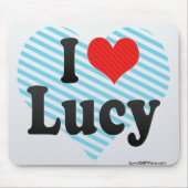 Tapis De Souris J'aime Lucy (Devant)