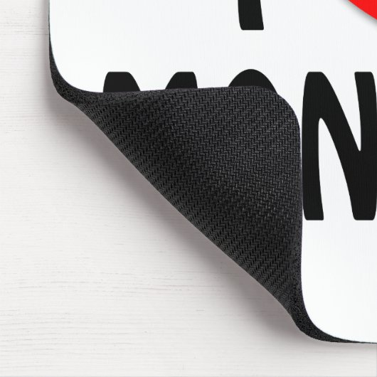 Tapis De Souris J'aime lundi Mousepad (Coin)