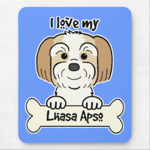 Tapis De Souris J'aime ma Lhasa Apso