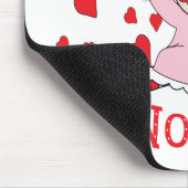Tapis De Souris J'aime ma poupée et coeurs de chiffon de Nonna (Coin)
