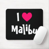 Tapis De Souris J'aime Malibu (Avec souris)