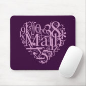 Tapis De Souris J'aime MathMousepad (Avec souris)