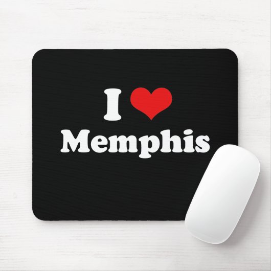TAPIS DE SOURIS J'AIME MEMPHIS (Avec souris)