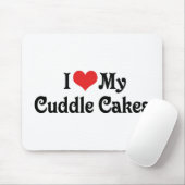 Tapis De Souris J'aime mes Cuddle Cakes (Avec souris)