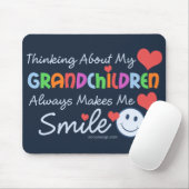 Tapis De Souris J'aime mes petits-enfants (Avec souris)