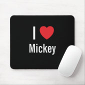 Tapis De Souris J'aime Mickey (Avec souris)