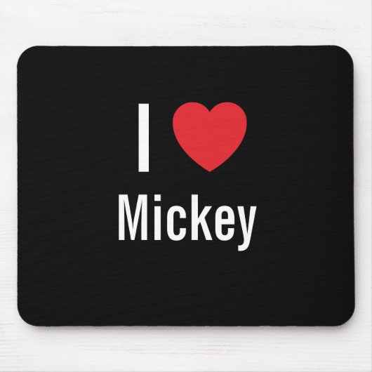 Tapis De Souris J'aime Mickey (Devant)