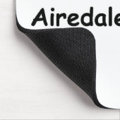 Tapis De Souris J'Aime Mon Airedale Terrier (Coin)