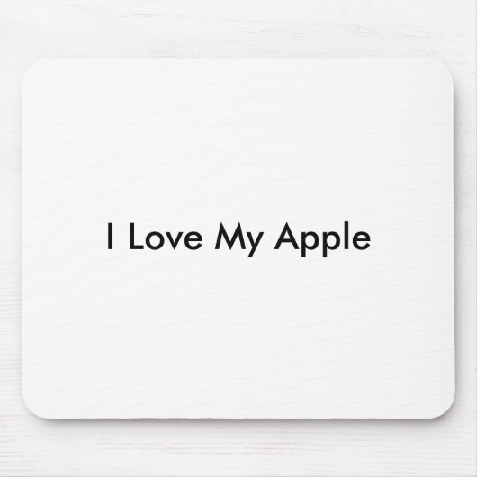 Tapis De Souris J'aime mon Apple - Mousepad (Devant)