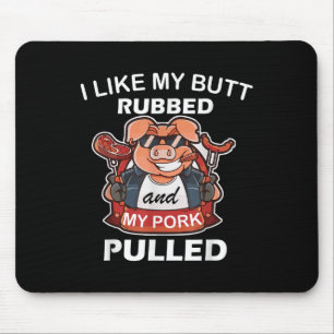 Tapis De Souris J'Aime Mon Beurre Et Amme; Mon Porc Pullé, Cool P