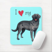 Tapis De Souris J'aime mon Black Lab (Avec souris)