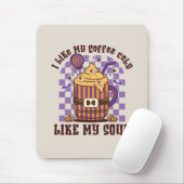 Tapis De Souris J'Aime Mon Café Froid (Avec souris)