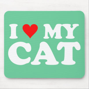 Tapis De Souris J'Aime Mon Chat