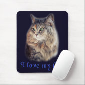 Tapis De Souris J'aime mon chat (Avec souris)