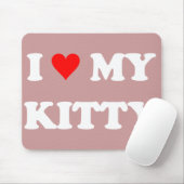 Tapis De Souris J'aime mon chaton (Avec souris)