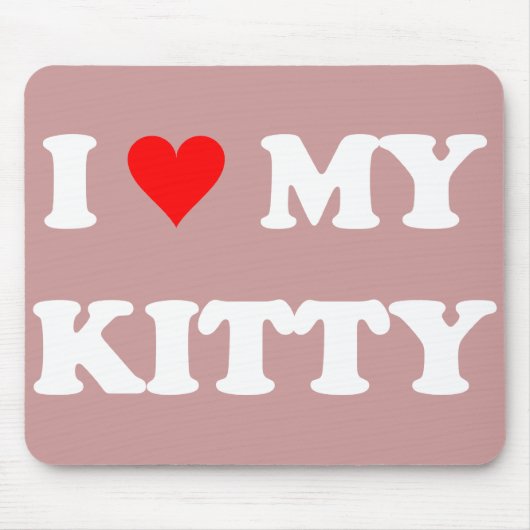 Tapis De Souris J'aime mon chaton (Devant)