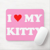 Tapis De Souris J'aime mon chaton (Avec souris)