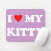 Tapis De Souris J'aime mon chaton (Avec souris)