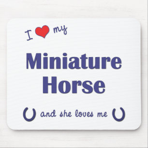 Tapis De Souris J'aime mon cheval miniature (le cheval femelle)