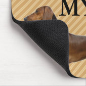 Tapis De Souris J'Aime Mon Coeur Rouge Dachshund (Coin)