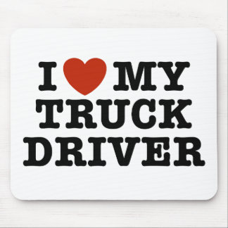 Tapis De Souris J'Aime Mon Conducteur De Camion