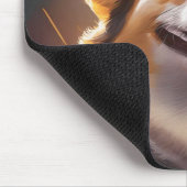 Tapis De Souris J'Aime Mon Corgi | Propriétaire de chien mignon (Coin)